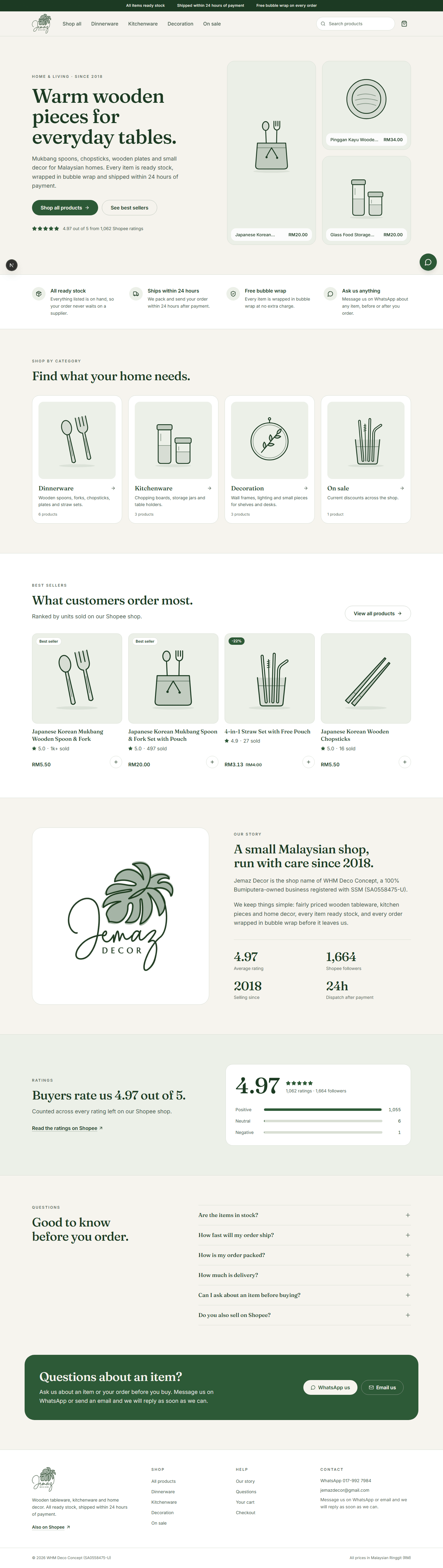 Home & Living Online Store preview